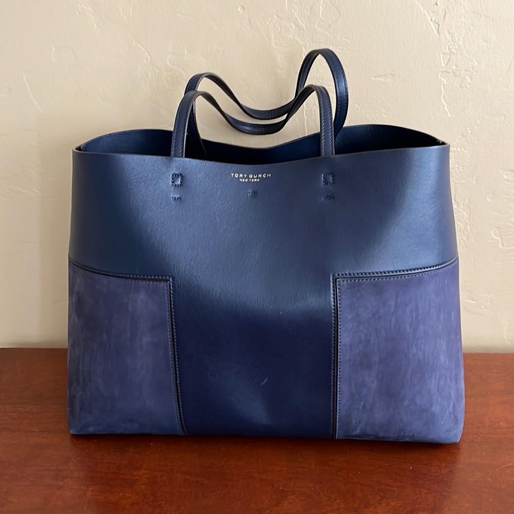 Tory Burch large T bag in blue